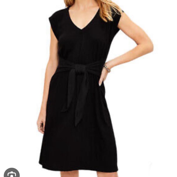 LOFT Dresses & Skirts - Black Everyday Tie Dress